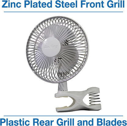 Lasko 9145 Personal Fan W/Clip- 6 Inch- White