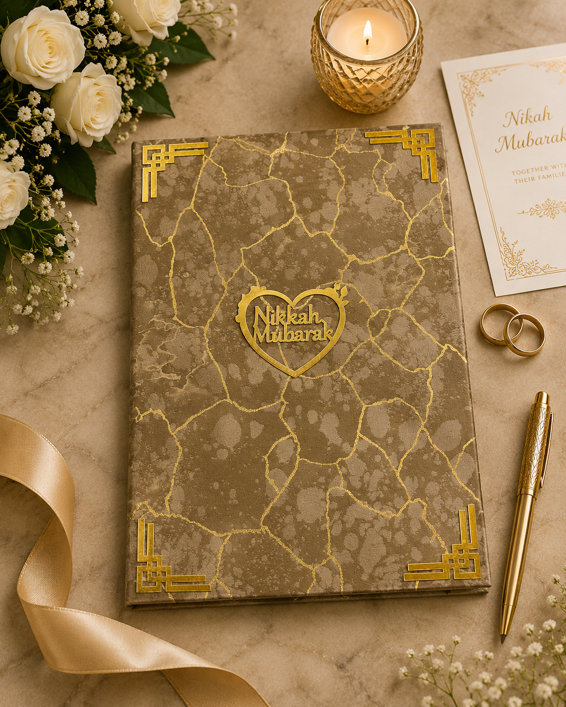 Premium Nikah Book | Wedding Memory Book | Couple Keepsake Gift | Multiple Colors Available