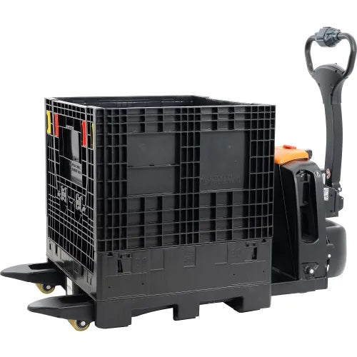 Global Industrial™ Self-Propelled Pallet Jack, Lithium Ion Powered, 3300 lb Cap,27”Wx45”L Forks