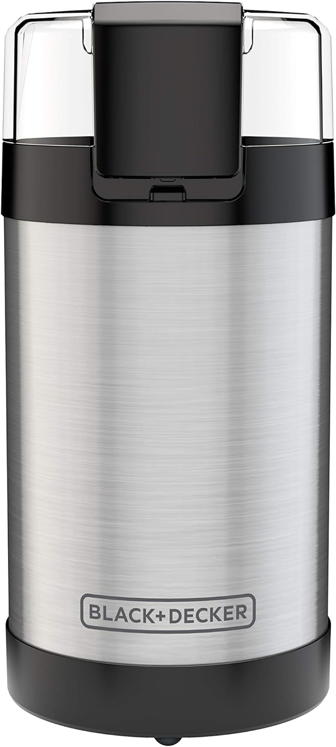 Black & Decker CBG110SC Easy Touch Electric Smartgrind Coffee & Spice Grinder, Black