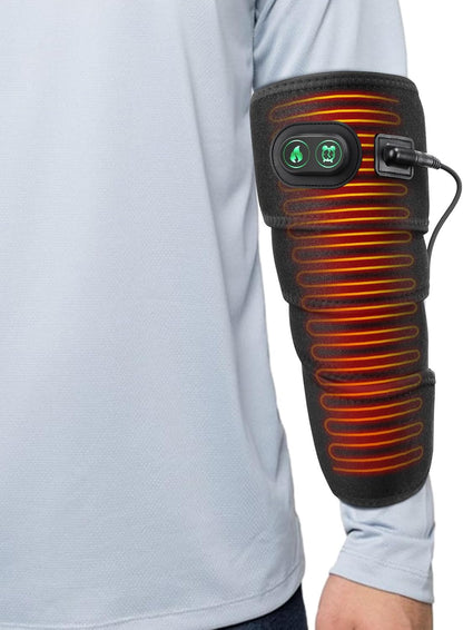 Flexible Electric Heating Pad Wrap for Elbow, Arm, Wrist, Knee, and Leg – Adjustable 4 Heat Levels, Fast Heating, 78-Inch Long Cord, Soft Flannel Pain Relief Wrap