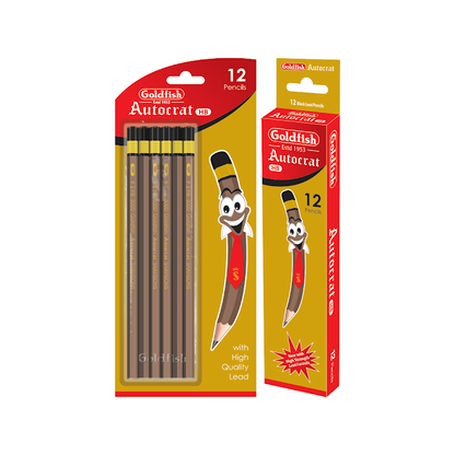 Goldfish Autocrat 12 Pcs HB Pencils Cardboard Pack - PuriLite