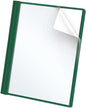 Oxford Duotang Clear Front Report Cover, Letter Size, Hunter Green, 100-Sheet Capacity, 25-Pack