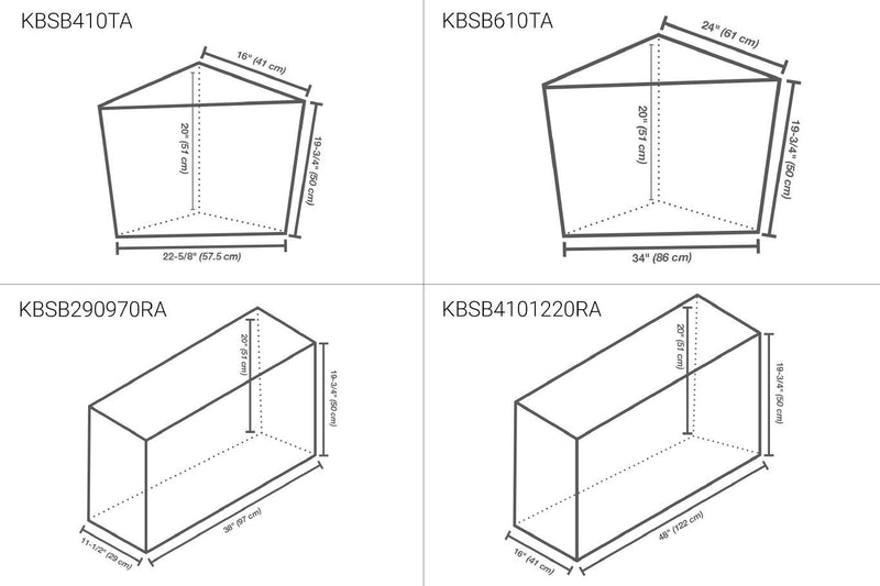 KERDI-BOARD-SB BENCH 11-1/2" X 38" RECTANGULAR