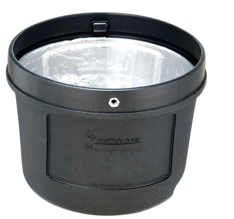 Global Industrial Black Outdoor Ashtray, 1-1/2 Gallon