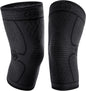 CAMBIVO Knee Brace Support(2 Pack), Knee Compression Sleeve for Running, Hiking, Basketball, Arthritis, Meniscus Tear, Knee Pain Relief and Injury Recovery