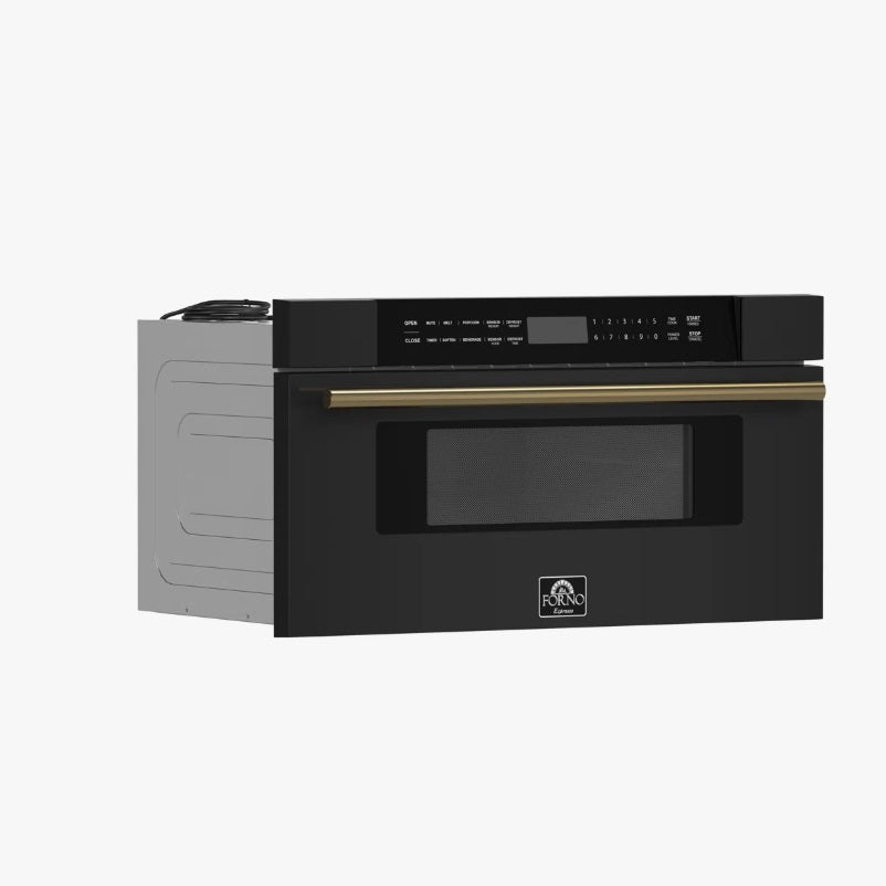 Forno Capoliveri Microwave Drawer | 30-Inch 1.2 Cu. Ft. 900W Built-In Kitchen Microwave