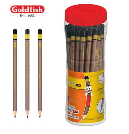 Goldfish Autocrat 48 Pcs Plastic Jar HB Pencils - PuriLite