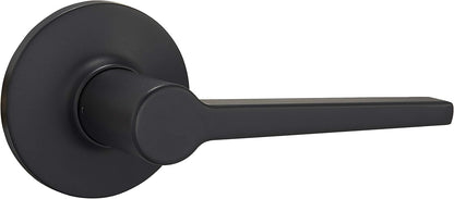 Amazon Basics Manchester Door Lever - Passage - Matte Black, 1-Pack