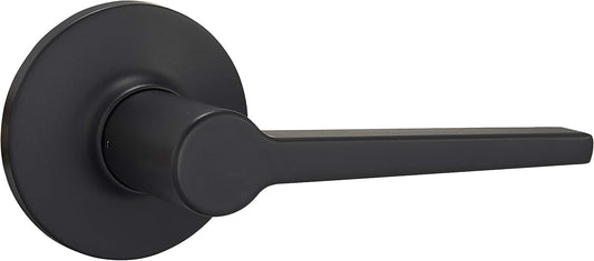 Amazon Basics Manchester Door Lever - Passage - Matte Black, 1-Pack - PuriLite