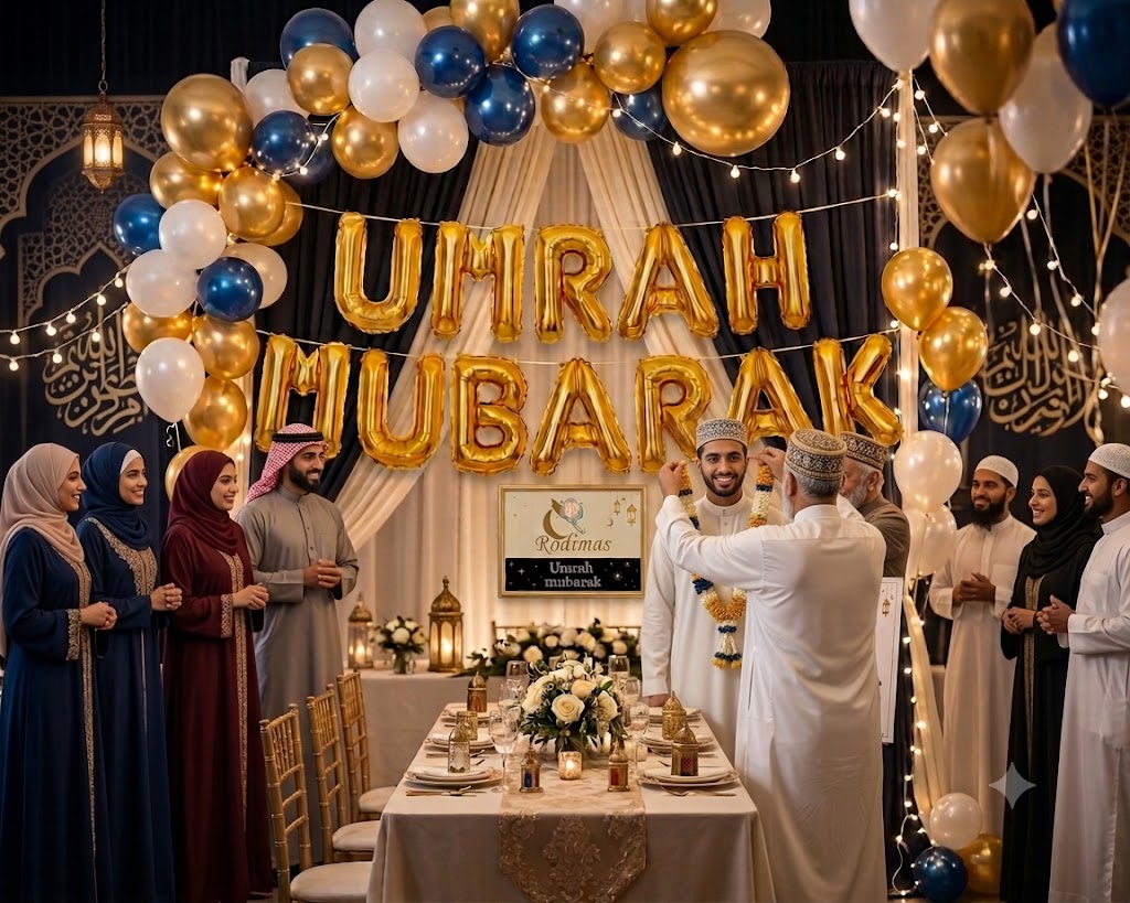 Premium Quality Foil Balloons | Qabool Hai, Dholki & Umrah Mubarak | Party Decorations