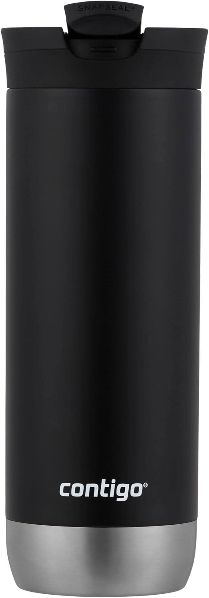 Contigo Huron 2.0 Stainless Steel Travel Mug with Leak-Proof SnapSeal Lid, Vacuum-Insulated Tumbler for Coffee and Tea, Licorice, 16 oz (473 mL)