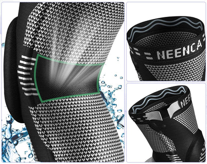 Professional Knee Brace for Pain Relief, Medical Knee Support with Patella Pad & Side Stabilizers, Compression Knee Sleeve for Meniscus Tear, ACL, Joint Pain, Runner, Workout - FSA/HSA Eligible