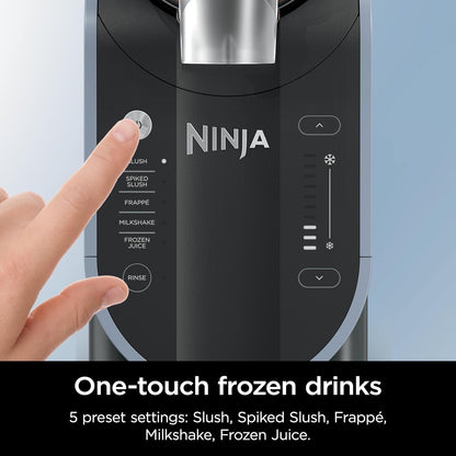 Ninja SLUSHi Professional Frozen Drink & Ice Machine with RapidChill Technology, Grill & Slushie Maker, 5 Preset Programs for Frozen Margaritas, Frappés, and More, Grey, FS301C (Canadian Version)