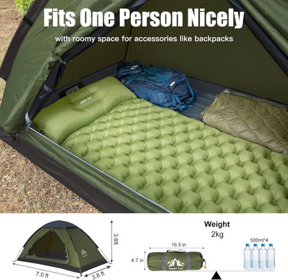 Night Cat Backpacking Tent for One 1 to 2 Persons Lightweight Waterproof Camping Hiking Tent for Adults Kids Scouts Easy Setup Single Layer