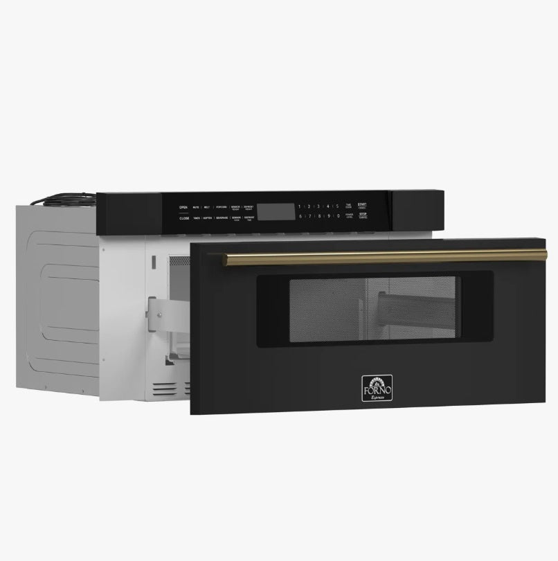 Forno Capoliveri Microwave Drawer | 30-Inch 1.2 Cu. Ft. 900W Built-In Kitchen Microwave