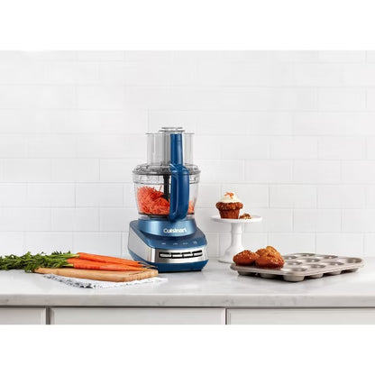 Cuisinart Core Custom 13-Cup Multifunctional Food Processor - Marine Blue - FP-130MB: Stainless Steel Blades, 4 Speeds