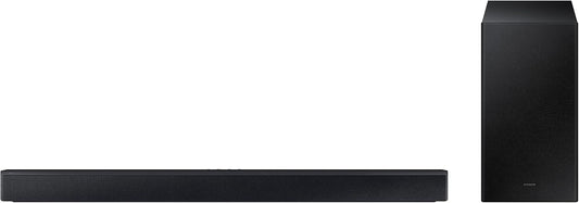 SAMSUNG HW-C450/ZC 2.1ch Soundbar w/DTS Virtual X, Subwoofer Included, Bass Boost, Adaptive Sound Lite, Game Mode, Bluetooth, Wireless Surround Sound Compatible (Newest Model) [Canada Version] (2023)