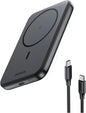 UGREEN Magnetic Power Bank 5000mAh, 15W USB C PD Fast Charge Portable Charger Compatible with iPhone 16 Pro Max, 15,14 Plus, 13, 12 Series with 60W 0.5M Cable, Black