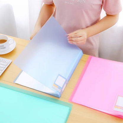 Diamond Painting Storage Book- A3 40 Pages Storage Book Waterproof Transparent Cover Photo Album Book Diamond Drawing Holder,Painting Storage Book,Presentation Project Folder (Blue, 40)