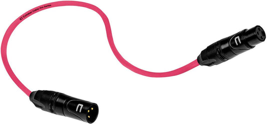 Balanced XLR Cable Male to Female - 6 Feet Pink - Pro 3-Pin Microphone Connector for Powered Speakers, Audio Interface or Mixer for Live Performance & Recording