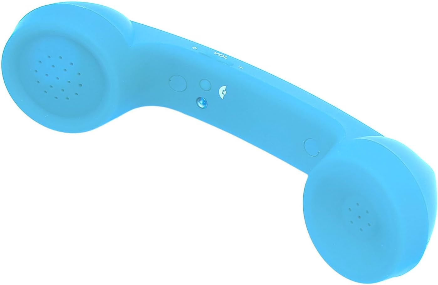 Qiilu Retro Telephone Handset for Mobile Phones - Rechargeable Radiation Proof Handset Receiver with USB Charging (Red)