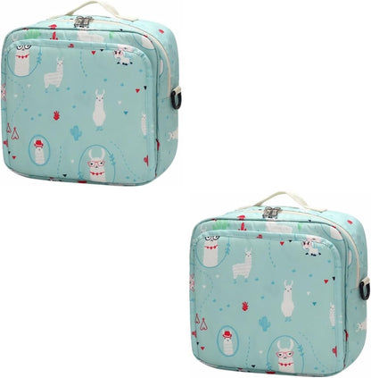 Abaodam 2pcs Diaper Storage Bag Reusable Pouch for Supplies Portable Container for Nursery Bag
