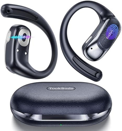AI Translation Earbuds Real-Time, 3-in-1 Open-Ear Headphones with 145 Languages & Accents, Bluetooth 5.4 Translator Earbuds, 60H Battery, HD Audio, for Travel Business (Midnight Blue)
