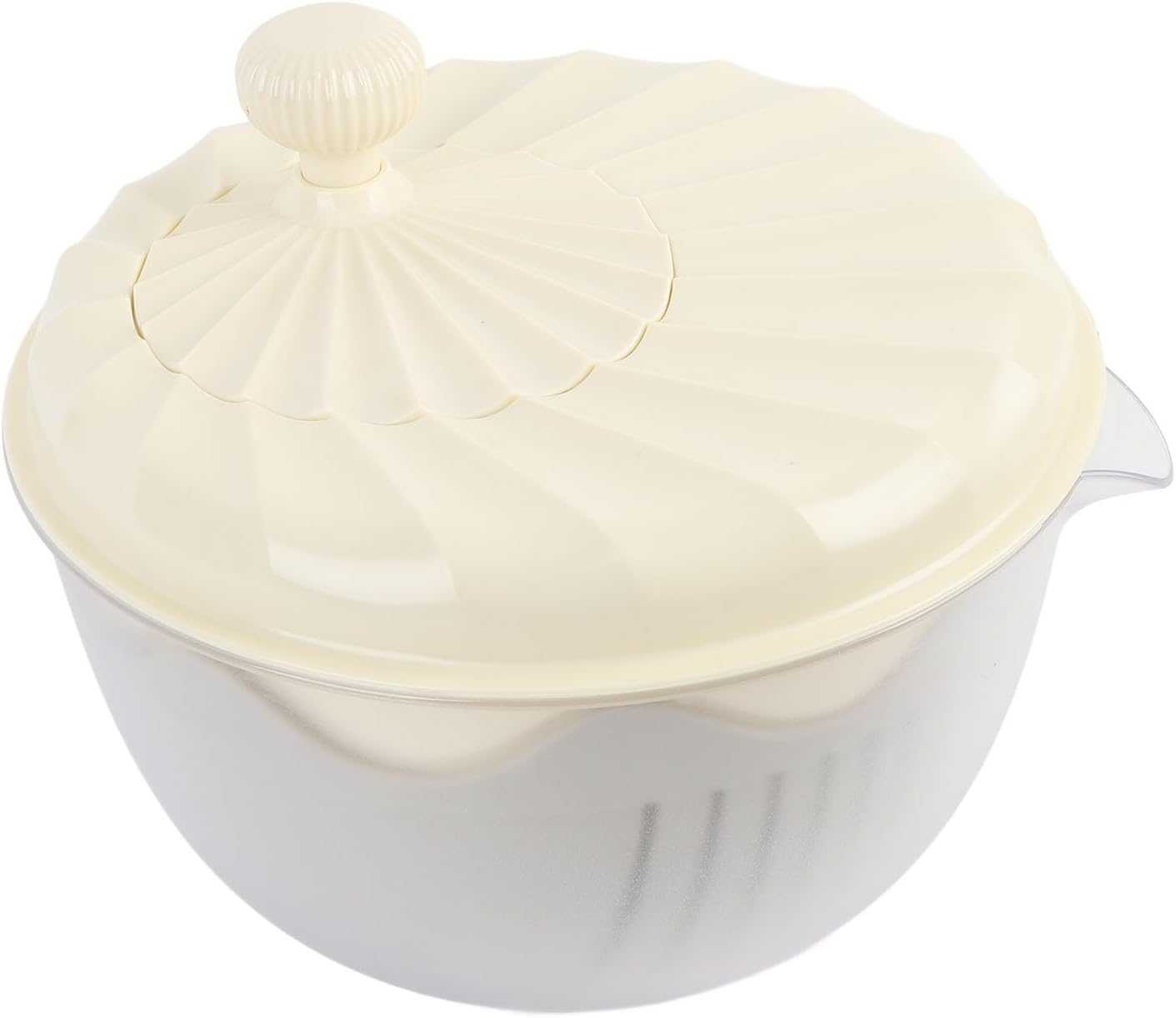 Kitchen Tools Salad Spinner Lettuce Dryer Vegetables Wash Bowl One Handed Easy Press Large Vegetable Dryer Salad Mixer for Salad Preparation and Food Washing