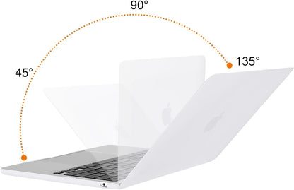 MOSISO Compatible with MacBook Air 13 inch Case 2025 2024 2023 2022 M4 A3240 M3 A3113 M2 A2681, Plastic Hard Shell&Keyboard Cover&Screen Film&Pouch for MacBook Air 13.6 inch Case, Crystal Clear