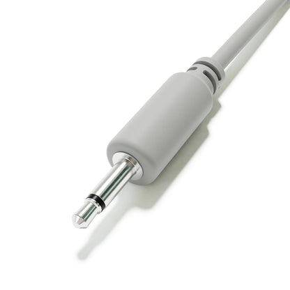 ExcelValley - 5-Pack - Mono Modular Patch Cables - TS 3.5mm 1/8" Eurorack Synthesizer [Black | 60 cm - 23.62"]