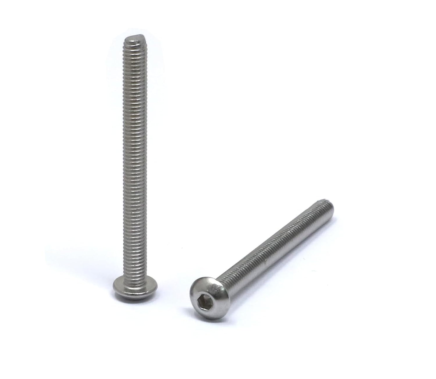 iexcell 50 Pcs M6 x 20mm Thread Pitch 1 mm Stainless Steel 304 Hex Socket Button Head Cap Screws Bolts Kit
