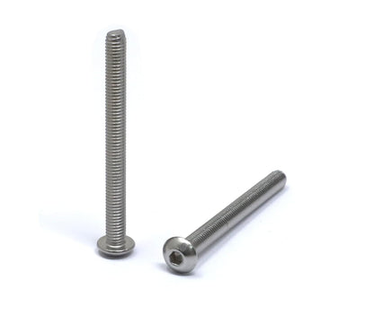 iexcell 50 Pcs M6 x 20mm Thread Pitch 1 mm Stainless Steel 304 Hex Socket Button Head Cap Screws Bolts Kit