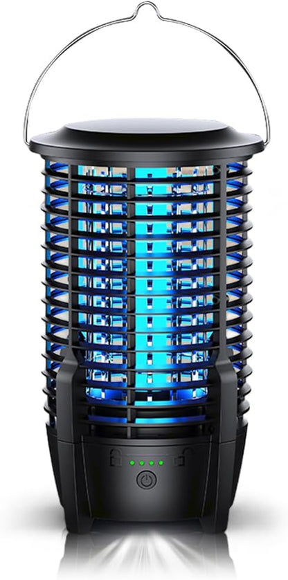 Bug Mosquito Zapper Outdoor with Light, High Powered Mosquito Zappers Killer, Waterproof Insect Fly Zapper Mosquito Trap Outdoor, Mosquito Lamp Bulb, Insect Killer for Home Garden Backyard, Camping