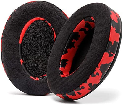 WC PadZ Velour - The Ultimate Upgraded Earpads by Wicked Cushions - Compatible with Audio Technica, HyperX, SteelSeries Arctis & More - Extra Thick - Bigger Opening - Softer Memory Foam | (Black)