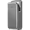 AIKE HEPA Filtered Vertical Hand Dryer Slim, 110-130V Silver 2023 New Version Model AK2065