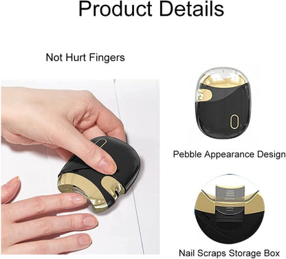 Lancoon Electric Nail Clippers, Automatic Manicure with Rechargeable Safe Portable Curved Protection Shear Fingers Toes for Children Babies Seniors