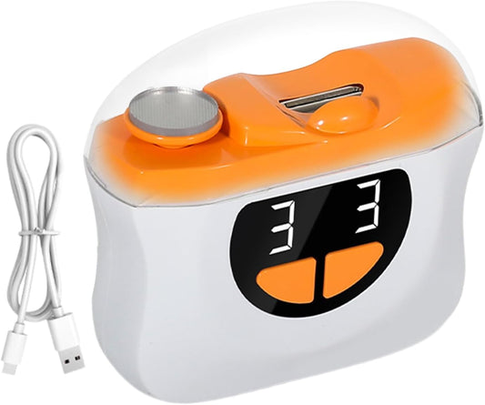 Electric Toenail Clippers  Automatic Fingernail Cutter – 3 Gears with LED Light & Scrap Storage