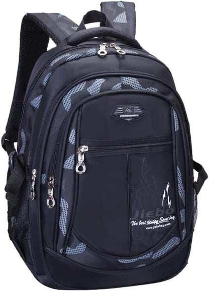 Blue-Camouflage Backpacks for Boys School Elementary, Camouflage Boys School Bags Capacity Bookbags