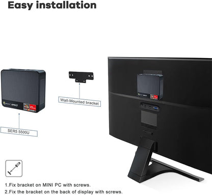 Beelink Mini PC SER5 MAX with AMD Ryzen 7 6800U, 32GB LPDDR5 1TB NVMe M.2 SSD, DP/HDMI/Type-c Triple Display Output,WiFi6,1000M LAN, BT5.2, W-11 Mini Computer