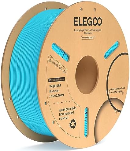 ELEGOO PLA+ Filament 1.75mm Black 4KG, PLA Plus 3D Printer Filament, Dimensional Accuracy +/- 0.02 mm, Tough & High Strength, Fit for Most FDM Printers(1KG/Spool, 2.2 lbs)
