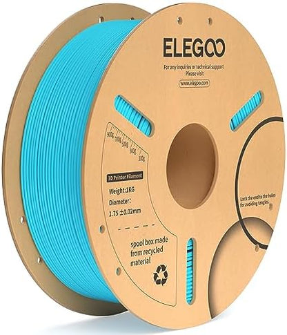 ELEGOO PLA+ Filament 1.75mm Black 4KG, PLA Plus 3D Printer Filament, Dimensional Accuracy +/- 0.02 mm, Tough & High Strength, Fit for Most FDM Printers(1KG/Spool, 2.2 lbs)