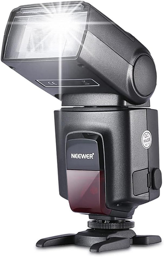 NEEWER TT560 Flash Speedlite with M/S1/S2 Mode, Manual Universal Single Contact Speedlight Compatible with Canon Nikon Panasonic Olympus Pentax Sony DSLR & Mirrorless Cameras with Standard Hot Shoe