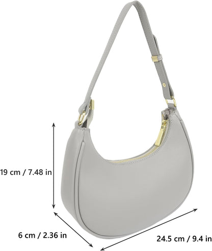Barabum Retro Classic Clutch Shoulder Tote HandBag with Zipper Closure for Women