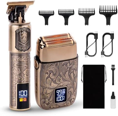 Ufree Foil Shaver and Beard Hair Trimmer Set, Men Electric Razor