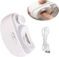 2 in 1 Electric Automatic Nail Clippers Trimmer, 2 Speeds Levels Fingernail Trimmer, Polisher Electric Nail Clipper with Light for Adults baby, White