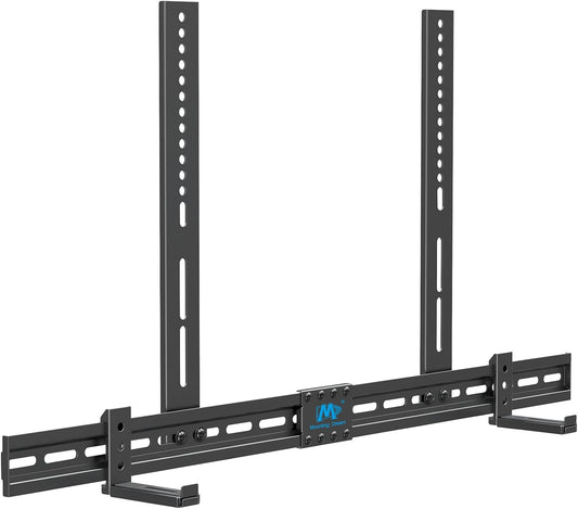 Mounting Dream Universal Sound bar Wall Mount, Soundbar Mounting Bracket Fits Most Samsung, Sonos, Bose, Vizio, Yamaha Soundbar with Holes/Without Holes, up to 20 lbs, Safe and Easy to Install MD5425