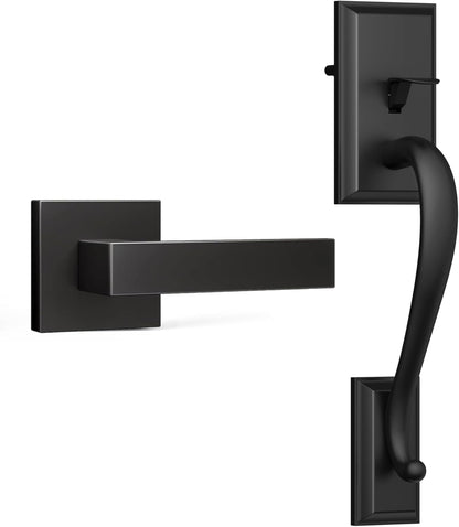 eufy Security Lever Handle, Easy Installation, Fits All, Matte Black