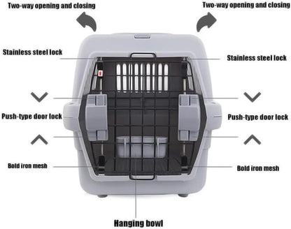 axGear Pet Crate Airline Transport Cage Travel Carrier Dog Cat Traveling Camping