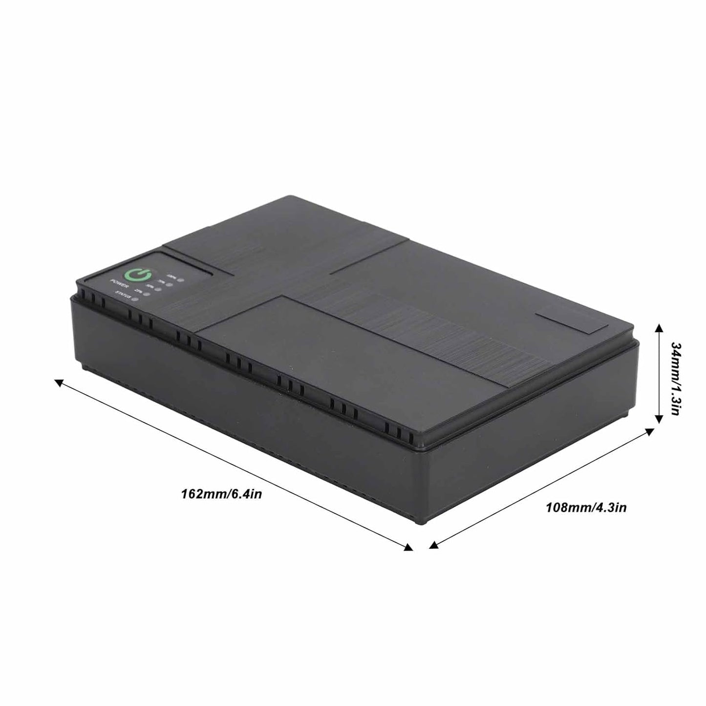 10400mAh Mini UPS Battery Backup, 5V 9V 12V 2A POE Uninterruptible Power Supply, Compact Basic Standby UPS System for Camera Router LED Light Modems Speaker, 85-265V (US Plug)